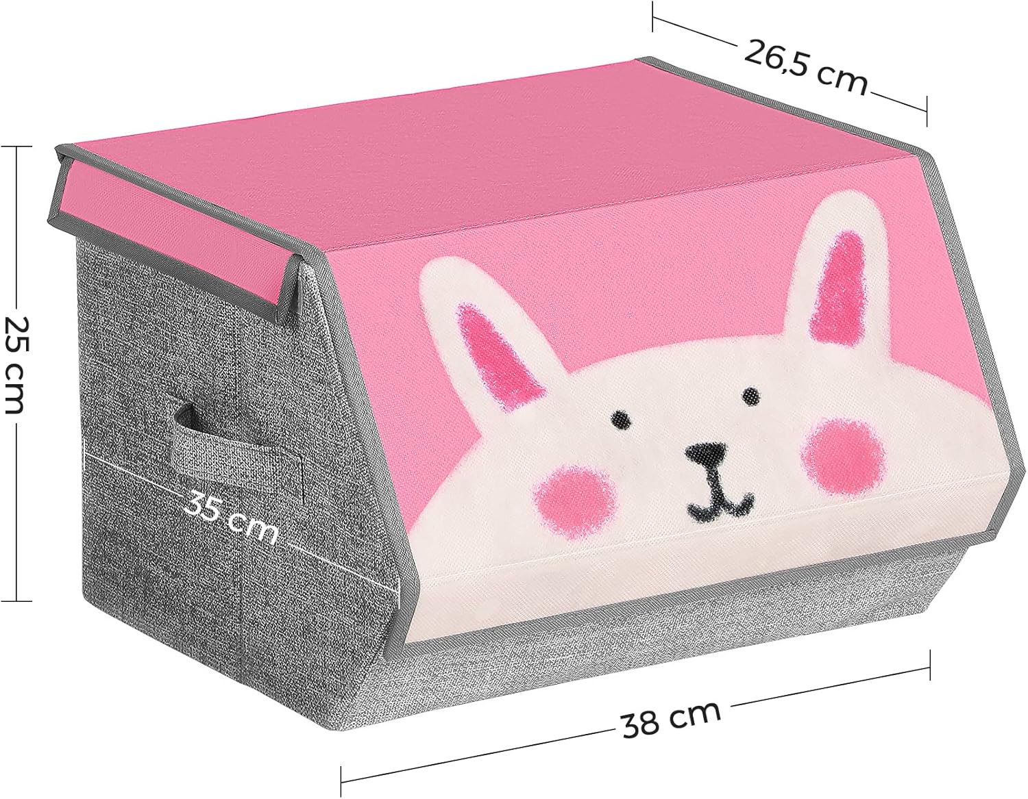 Somic -  Sada skládacích úložných boxů s úchyty - 3 kusy