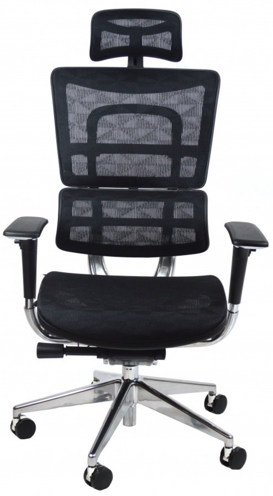 Kancelářská židle ORION JNS-801, černá sítovina W-51, elegantní černá kostra