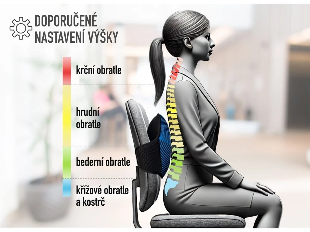 Ergonomický nafukovací polštář Dynasit ERGOLIFT - Modrý