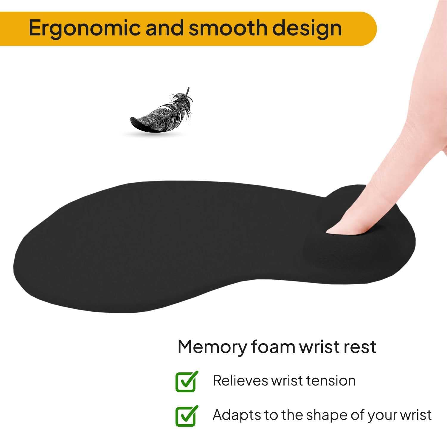 Ocdual - ergonomická podložka pod myš s opěrkou zápěstí s gelovou podporou
