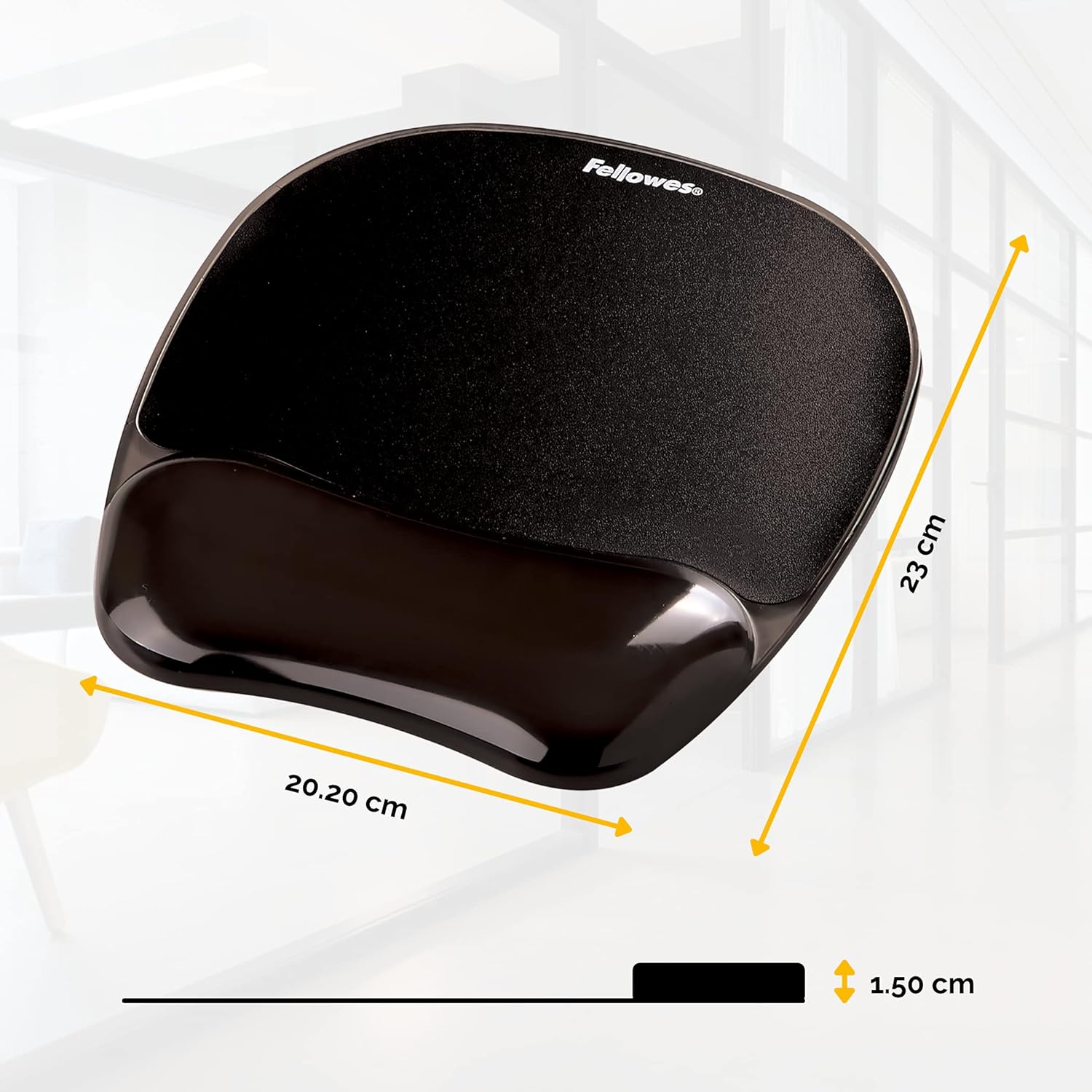 Fellowes - ergonomická podložka pod myš s gelovým polštářem