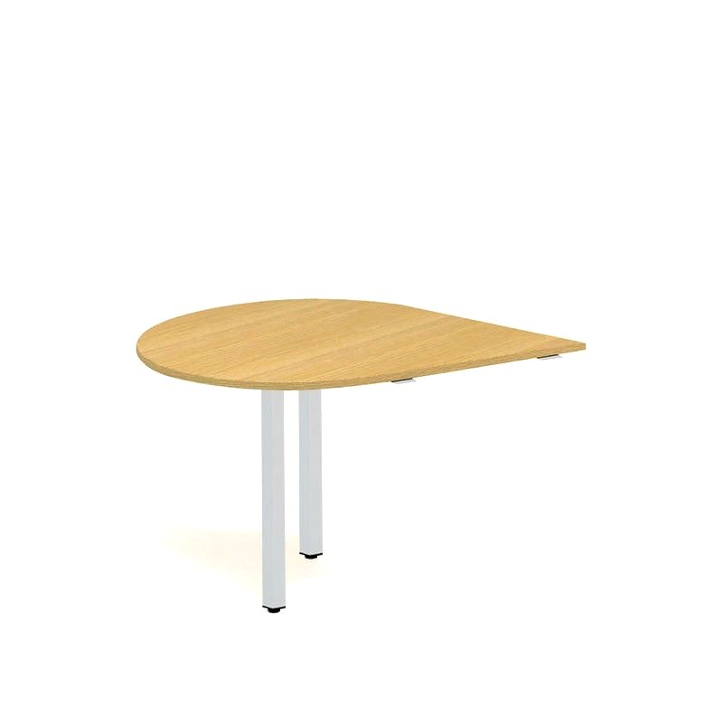 Jednací prvek ALFA 100 Round včetně nohou 120 cm, levý