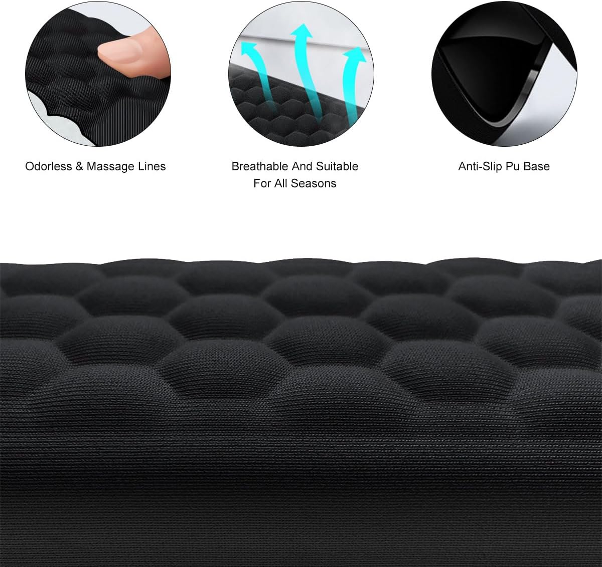 Ergonomická podložka s masírujícími drážkami a výplní z paměťové pěny