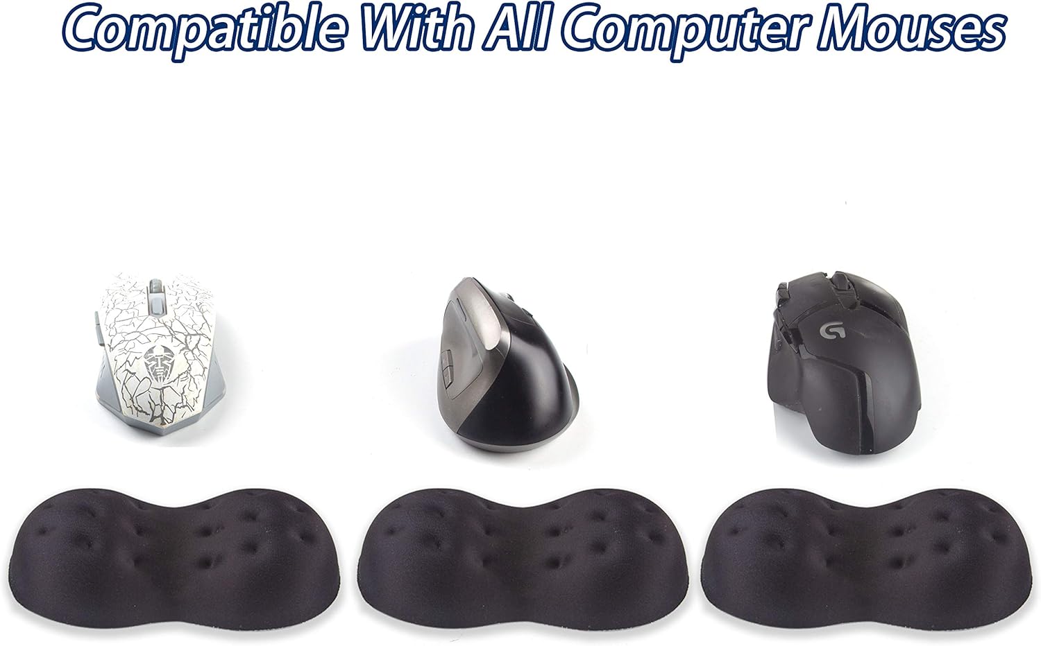 Brila Deluxe - velká ergonomická podložka pod zápěstí  z paměťové pěny