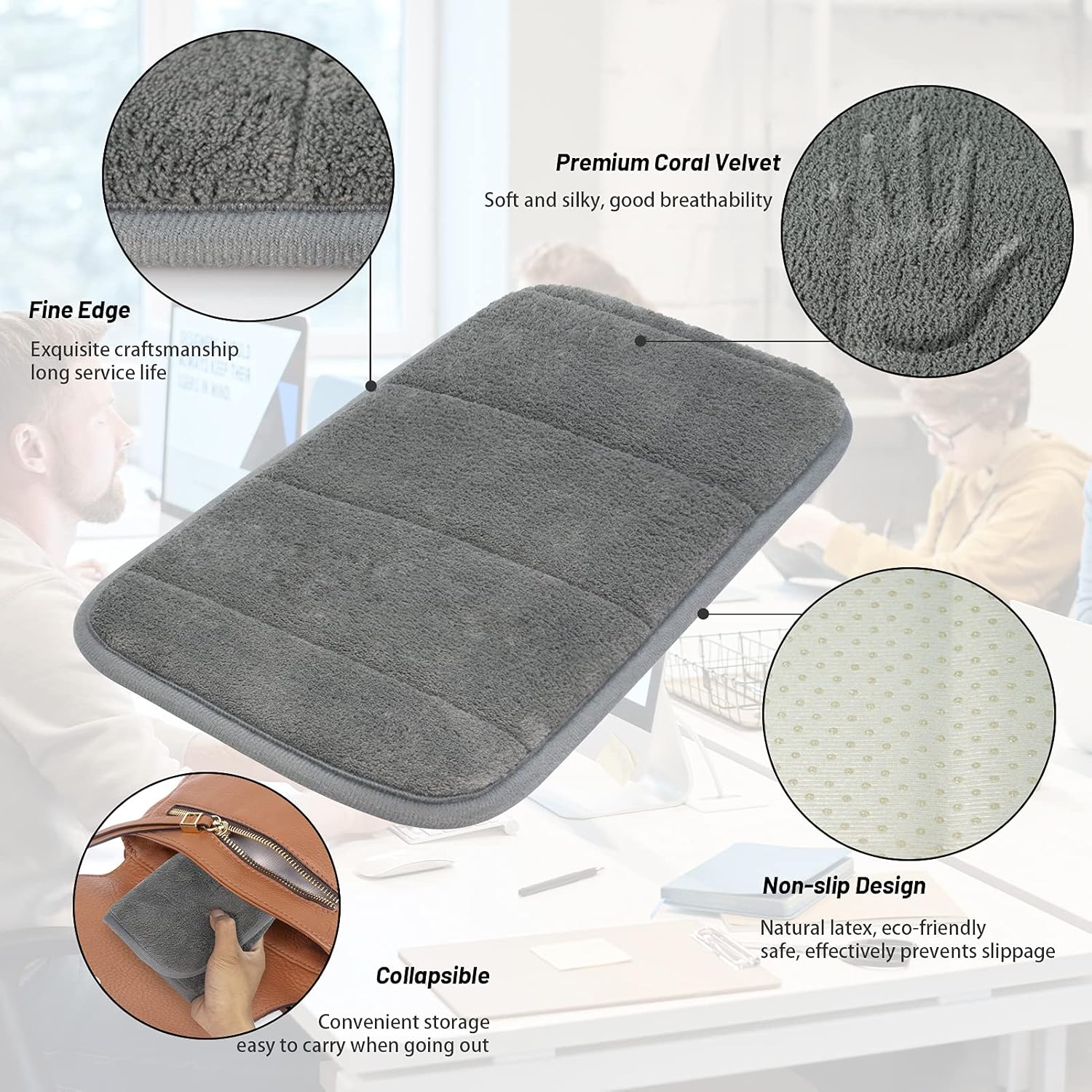 Linya - sada ergonomických podložek pod zápěstí a loket z paměťové pěny