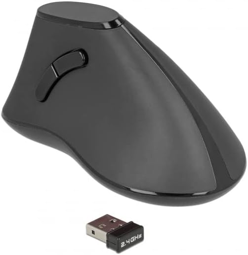 Delock -  ergonomická vertikální myš - bezdrátová