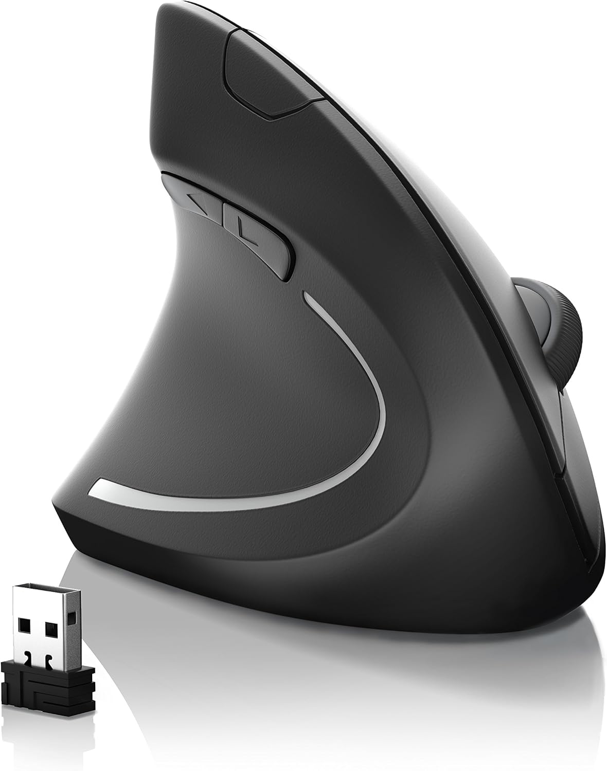 CSL - ergonomická vertikální myš pro leváky - bezdrátová