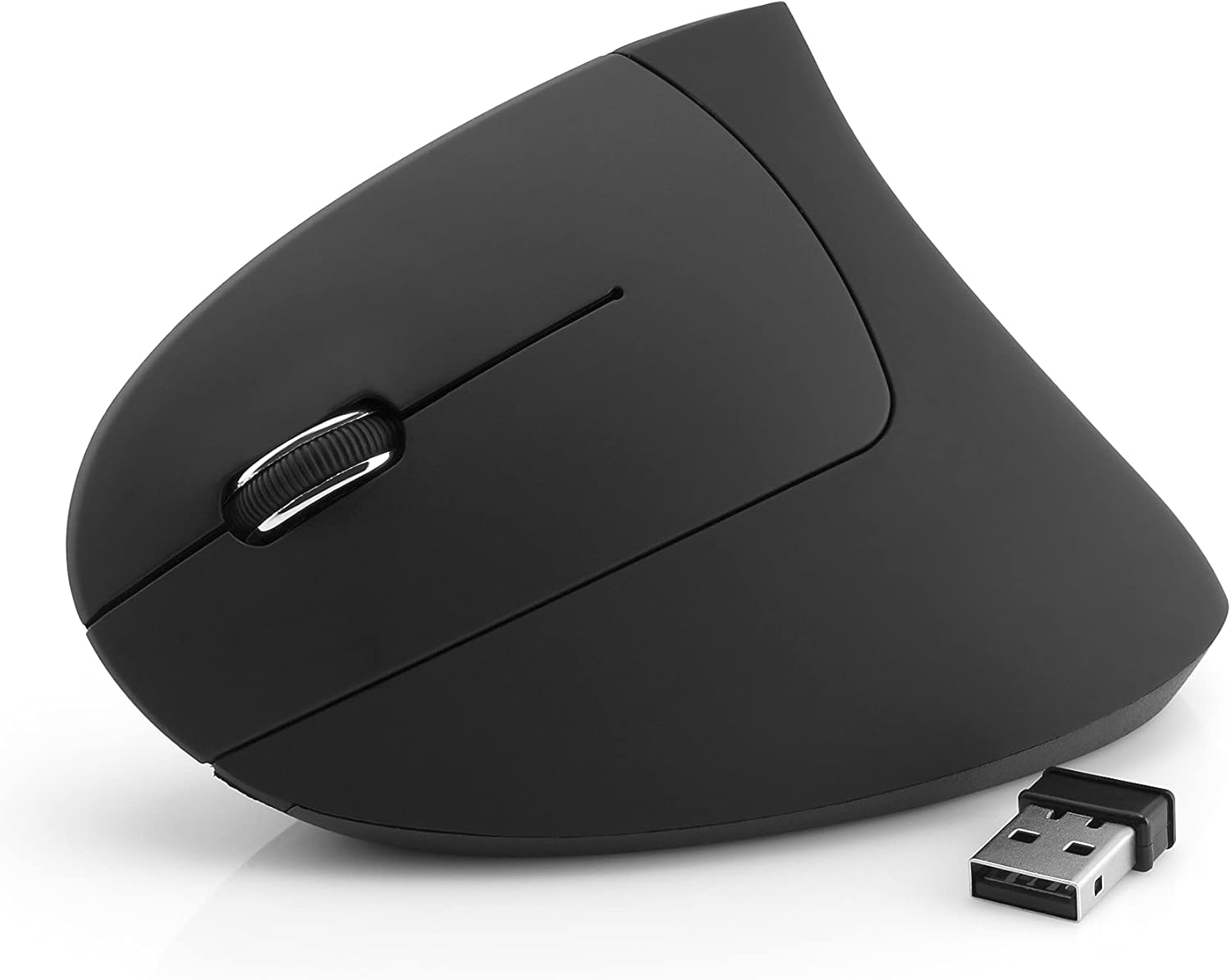 MediaRange - ergonomická 6tlačítková bezdrátová myš pro leváky - 4 úrovně DPI