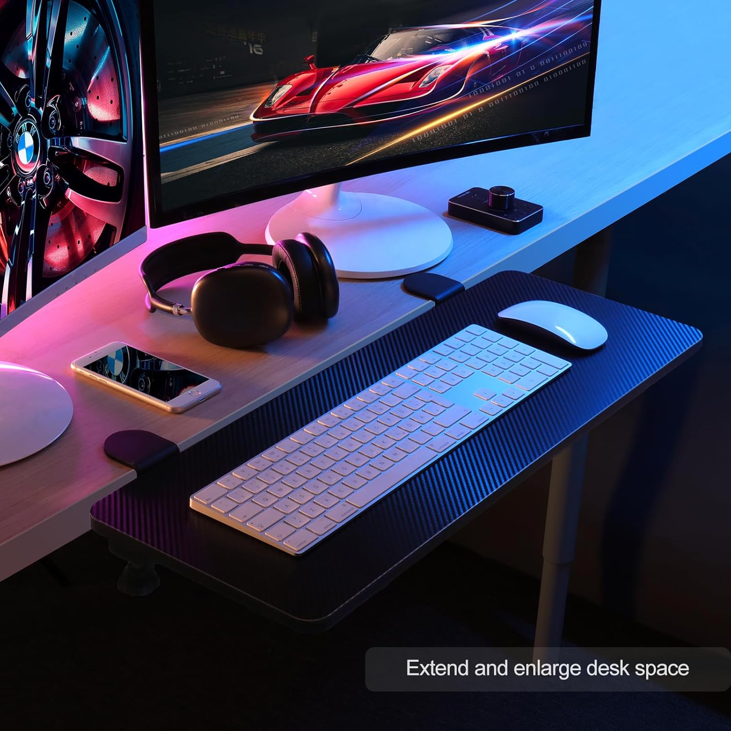 Vader - ergonomická prodlužovací podložka na klávesnici a myš s možností sklopení