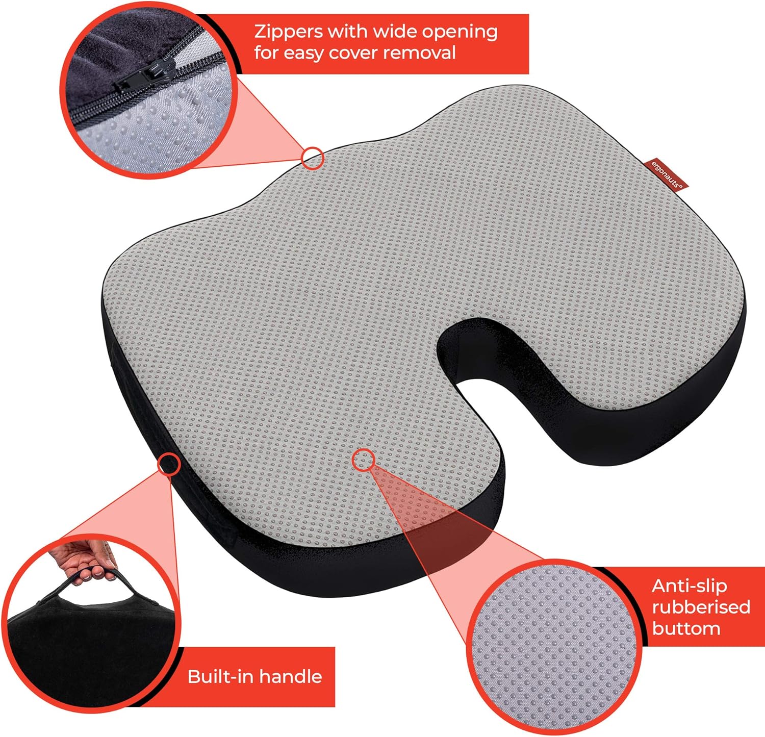 Ergonauts - terapeutický podsedák s gelovým zesílením pro zmírnění ischiasu