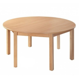 Školní dětský stůl - kulatý, 6 noh ( prům.120cm ) + plastové kluzáky ( v. 40,46,53,59,64 )