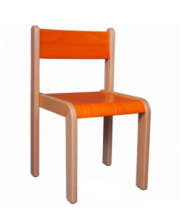 Školní dětská židle polo-mořená oranžová ( vel. 42,46cm )