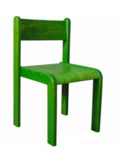 Školní dětská židle celomořená zelená ( vel. 26,30,34,38cm )