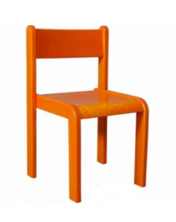 Školní dětská židle celomořená oranžová ( vel. 26,30,34,38cm )