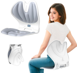 Pufi 2 v 1 - Ergonomická skládací bederní opěrka a podsedák pro správné držení těla každého studenta