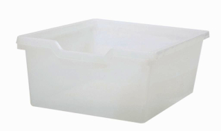 Dětský plastový úložný box zásuvka Double čirá