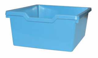 Dětský plastový úložný box zásuvka Double světle modrá