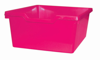 Dětský plastový úložný box zásuvka Double růžová