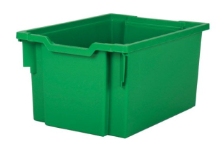 Dětský plastový úložný box zásuvka double F25 zelená