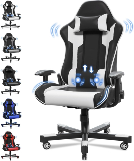 Jumi - Ergonomická herní ždle s bederní opěrkou, výškově nastavitelná nosnost 150 kg