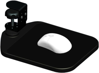 Yanx - ergonomická otočná podložka pod myš připevněná pod psacím stolem