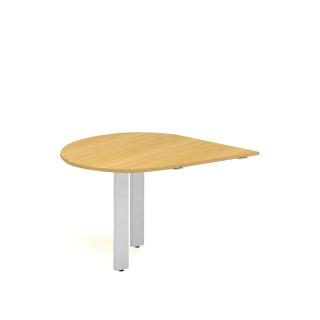 Jednací prvek ALFA 200 Round včetně nohou 120 cm, levý