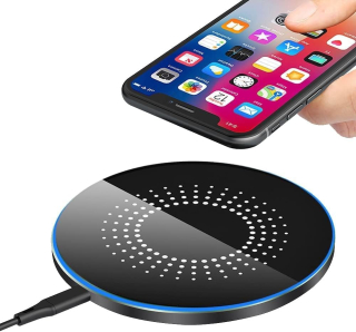 Ceve - Bezdrátová rychlá nabíjecí podložka 20 W, kompatibilní se Samsung Galaxy S21/S22/S23/S24/S10, s iPhone 12/13/14/15/16
