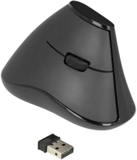 Delock -  ergonomická vertikální myš - bezdrátová