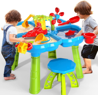 Tomtoys -  4 v 1 vodní stůl pro děti - 32 kusů doplňků